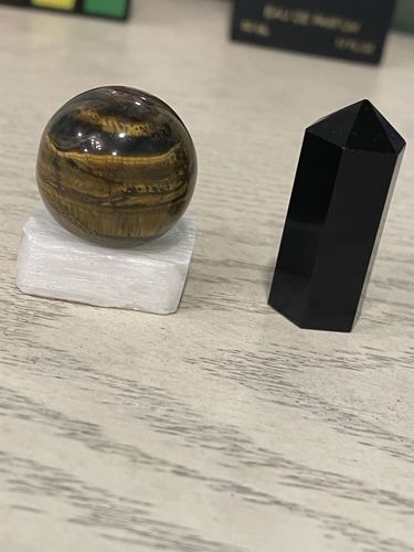 Customer photo review of Tiger’s Eye + Obsidian Mini Duo