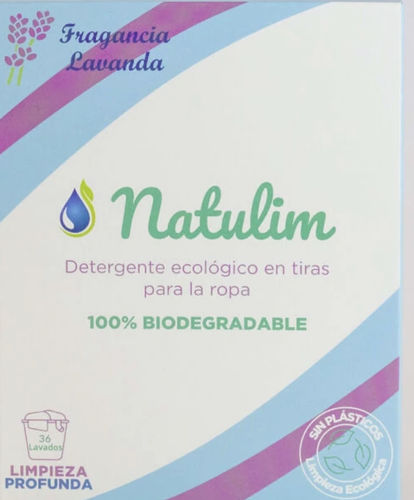 Customer photo review of Eco-Tiras de Detergente 40 lavados Natulim