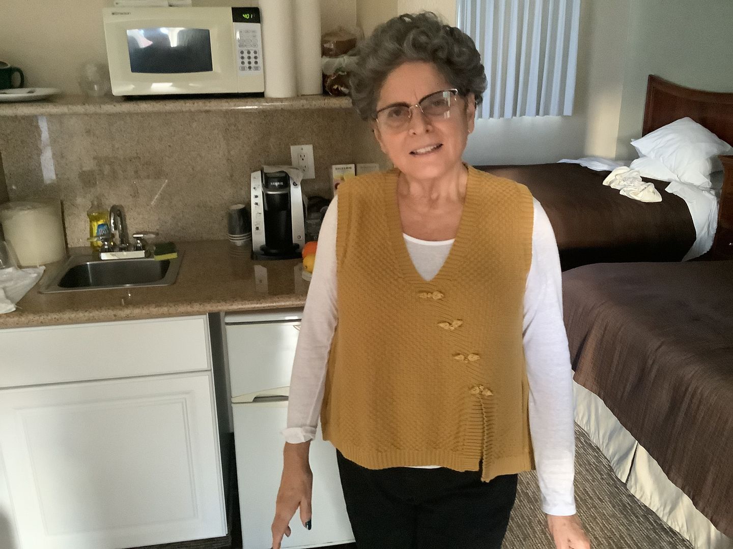 Customer photo review of Plus Size - Women Button Knitted Split Sleeveless Vest Waistcoat Sweater
