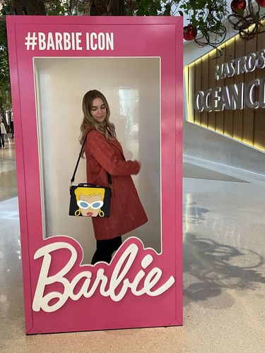 Customer photo review of Barbie x Unique Vintage Black Face Purse