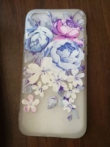 Customer photo review of 3D Relief Flower Flamingo Leaf iPhone Case