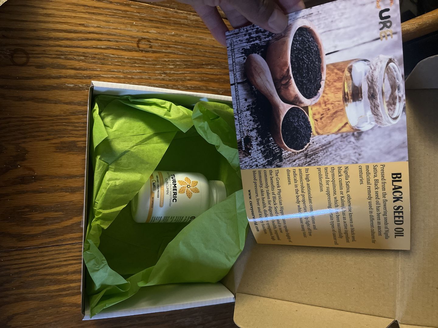 Customer photo review of VEGAN Turmeric + Black Seed Powder Capsules (BF)