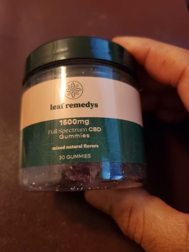 Customer photo review of 1500Mg Mixed Natural Flavors CBD Gummies