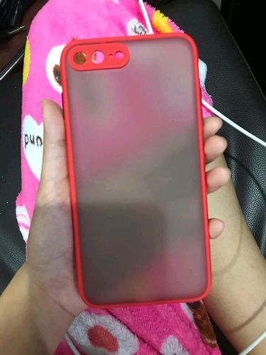 Customer photo review of Solid Color Transparent iPhone Case