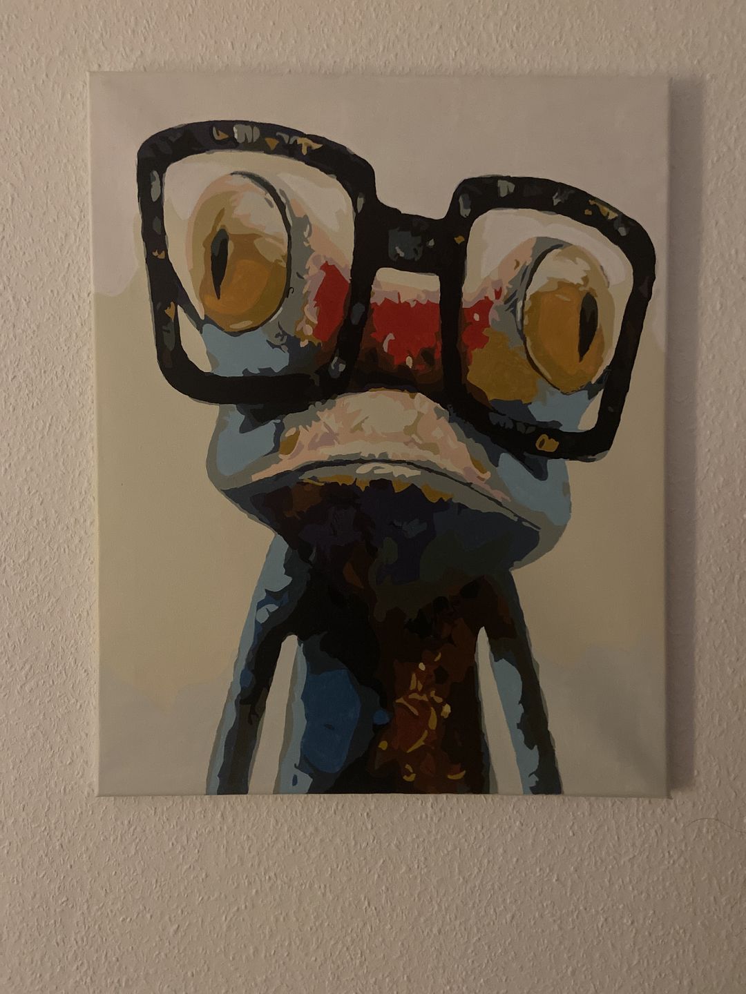 Customer photo review of Frosch mit Brille - Malen nach Zahlen