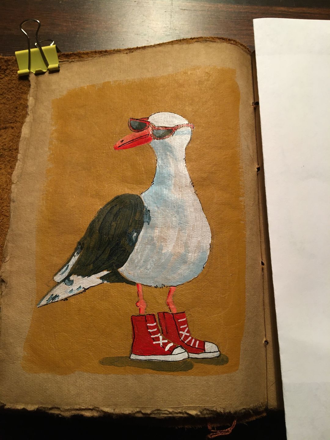 Customer photo review of Vintage Leather Journal – Deckle Edge Paper