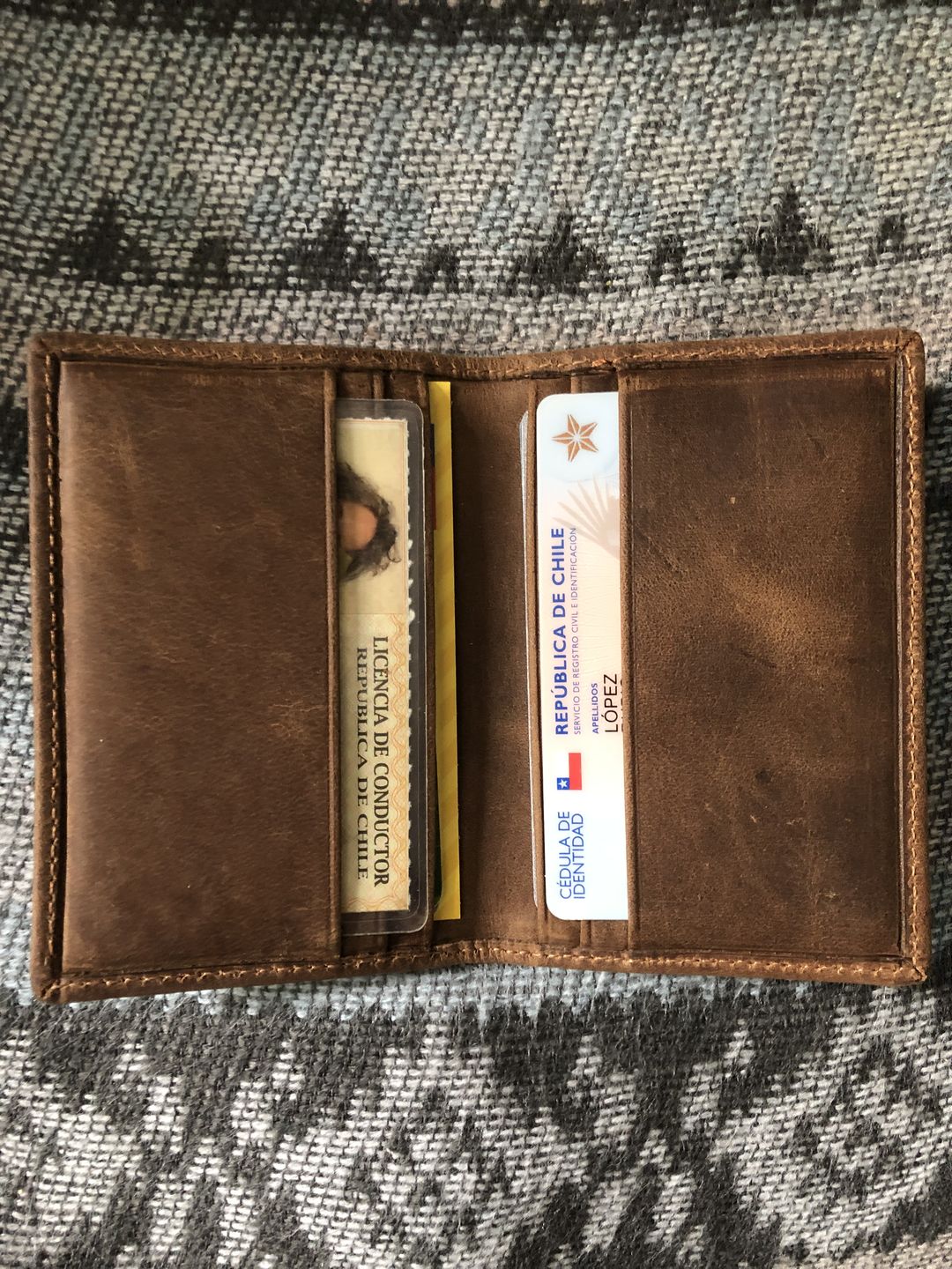 Customer photo review of Tarjetero Graso