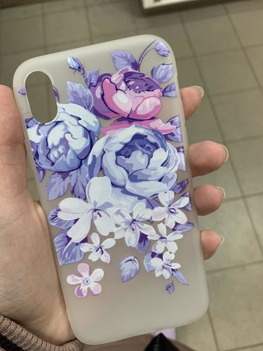 Customer photo review of 3D Relief Flower Flamingo Leaf iPhone Case