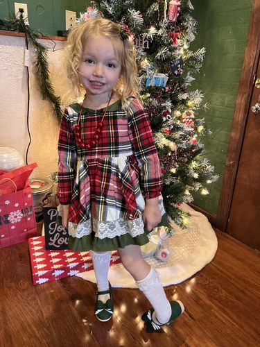 Customer photo review of [Hunter Green] Pipperdoodles Bow Shoes