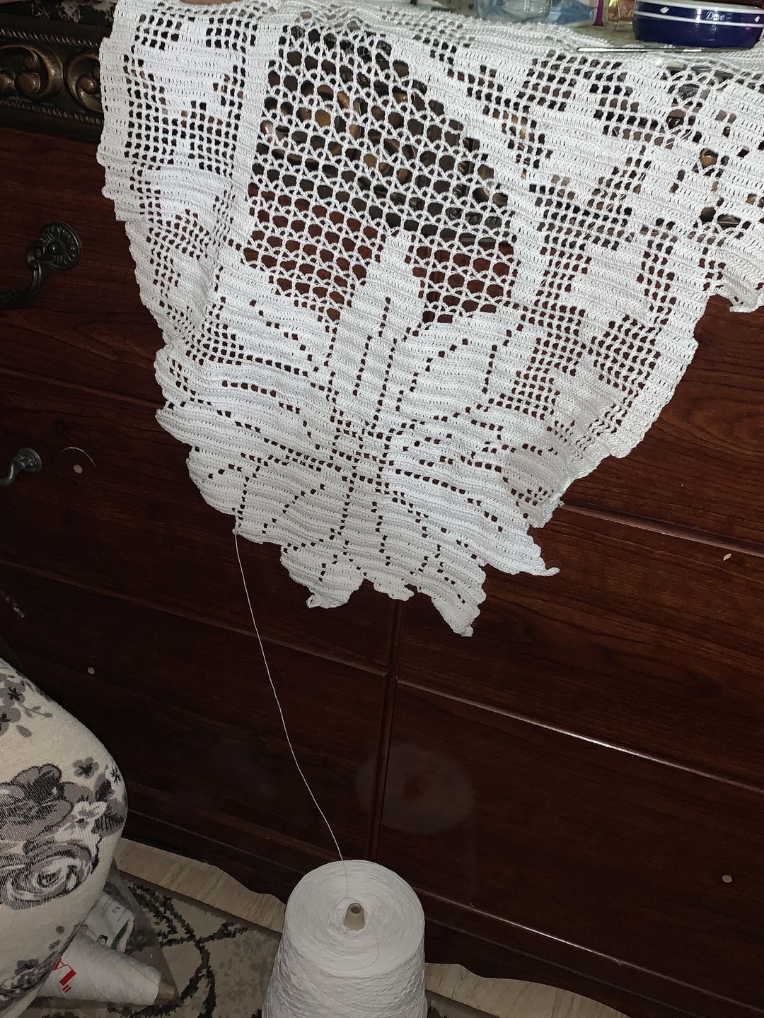 Customer photo review of CROCHET OMEGA NO.10 [Cone 1kg] - 100% Mercerized Cotton Yarn for Fine Crochet
