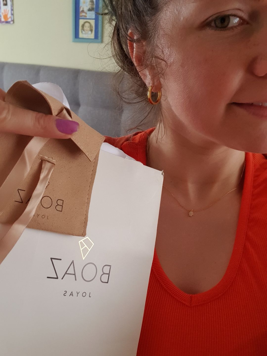 Customer photo review of ARGOLLAS LISAS 20MM BAÑADAS EN ORO