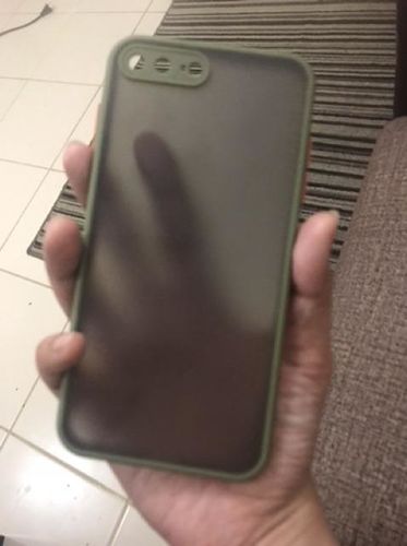 Customer photo review of Solid Color Transparent iPhone Case