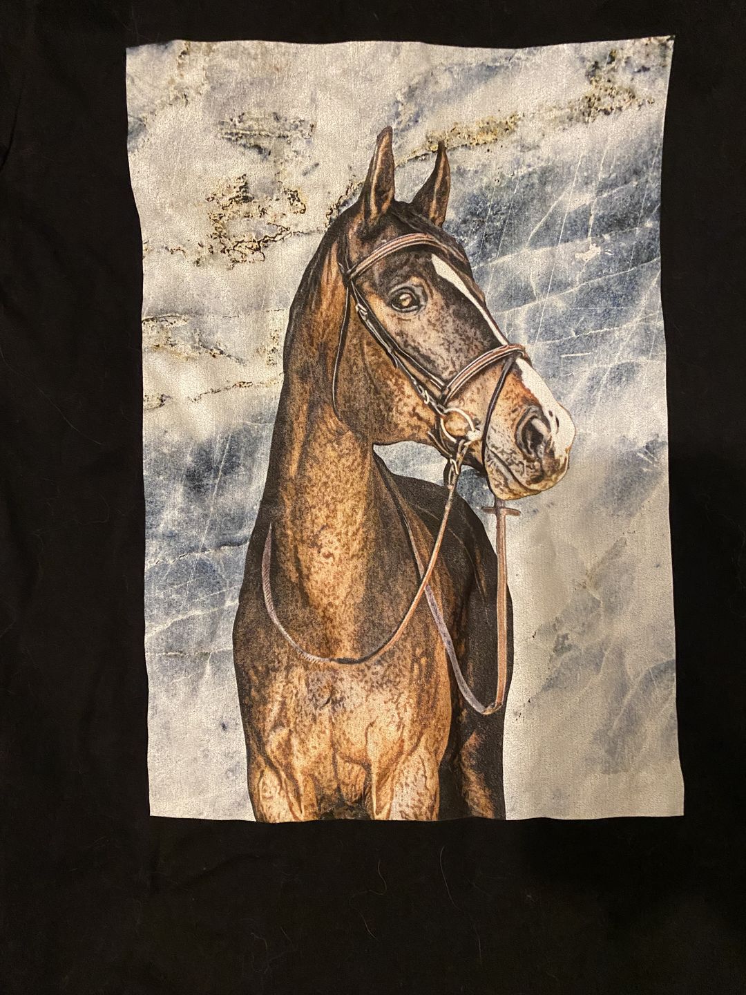 Customer photo review of Custom Pet Art Mens Crew Neck T-shirt