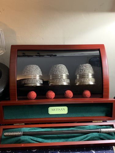 Customer photo review of ARTISAN ENGRAVED CUPS AND BALLS BY TCC