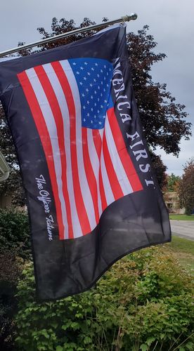 Customer photo review of America First Flag