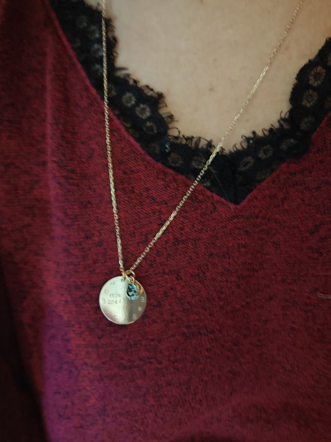 Customer photo review of Halskette Geburtsuhr