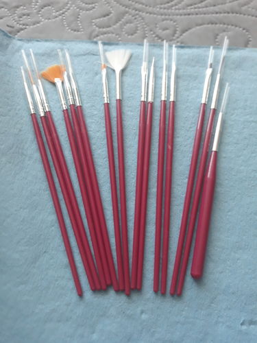 Customer photo review of Set de Pinceles para Mano Alzada 15 pzas