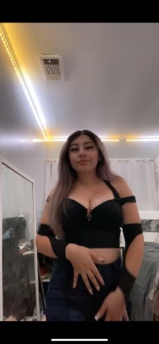 Customer photo review of Long sleeve gloves hollow out halter solid crop top