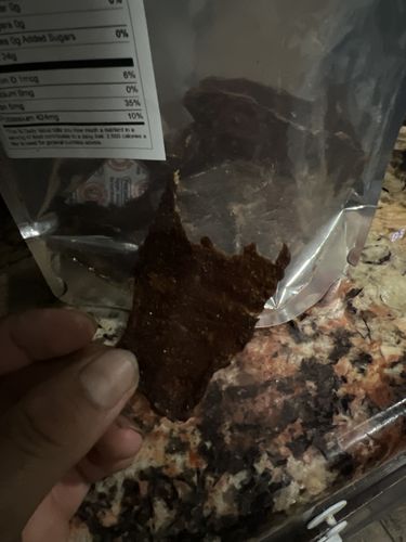 Customer photo review of "NEW FLAVOR" TERIYAKI & HABANERO POWDER Beef Jerky