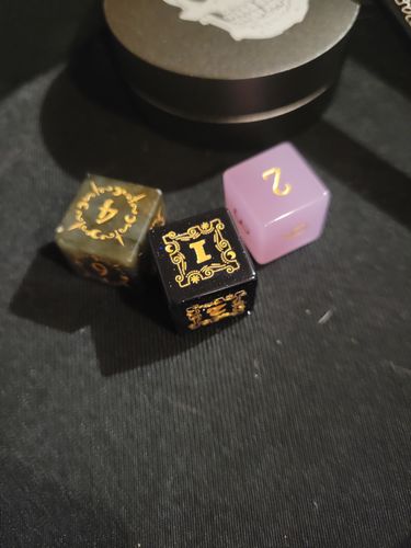 Customer photo review of Mystery DnD Dice Set Mystery Box