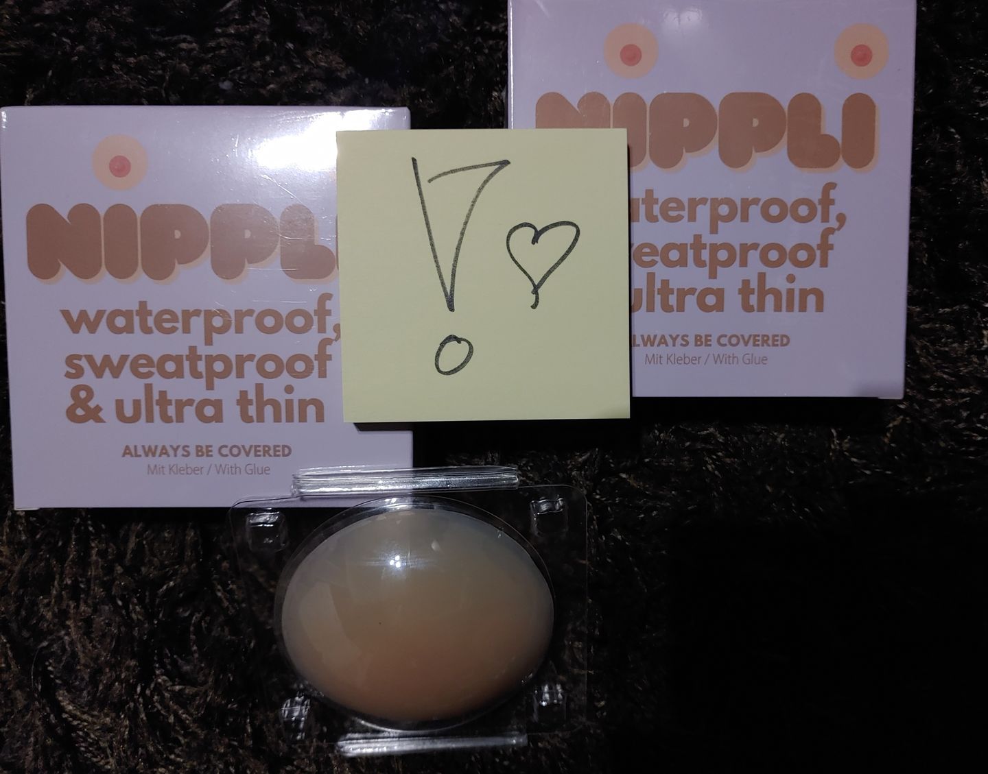 Customer photo review of Doppel Pack Nippelcover COLOR TANNED