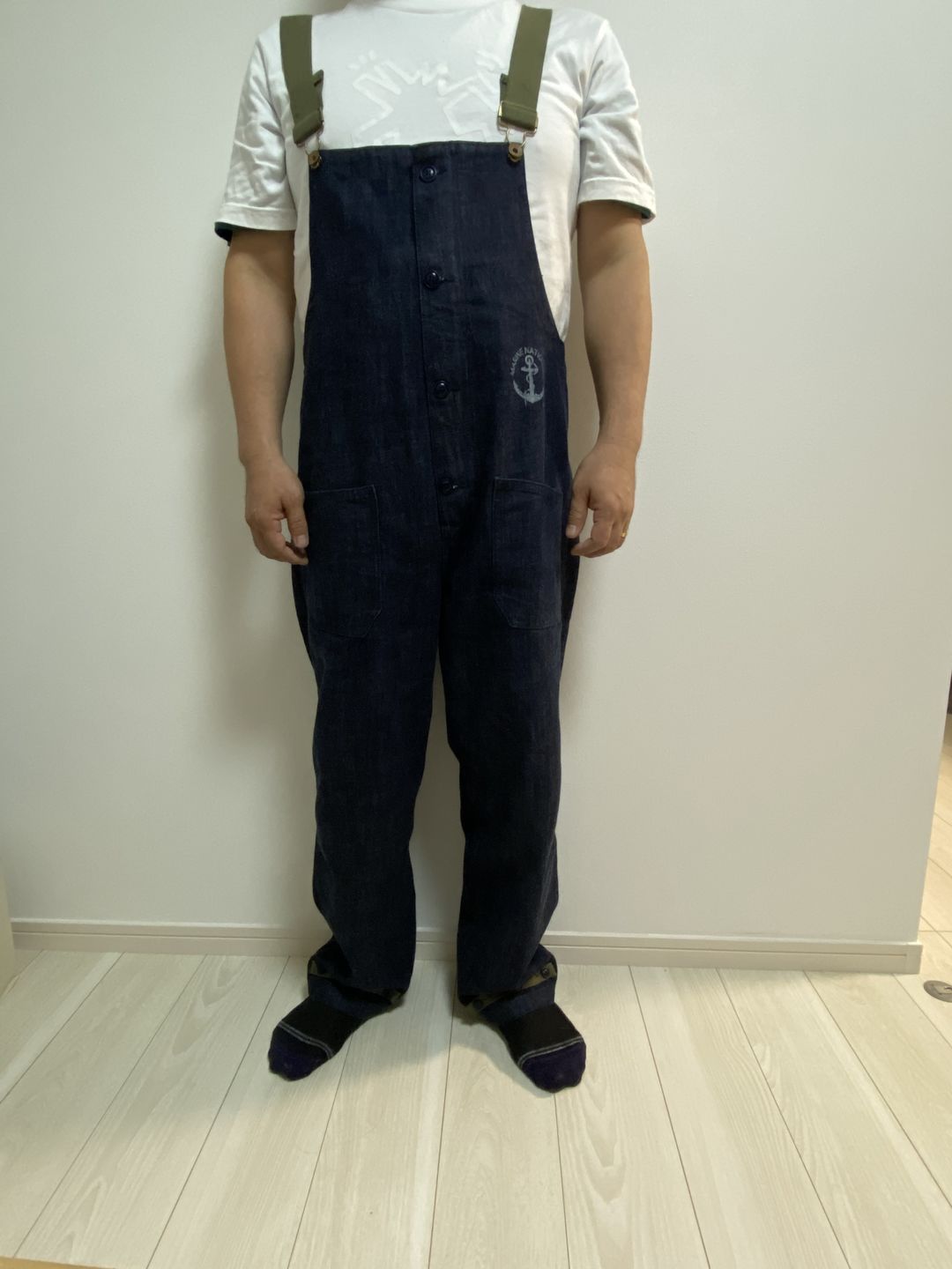 Customer photo review of アメリカンレトロ海軍デッキオーバーオール　デニム