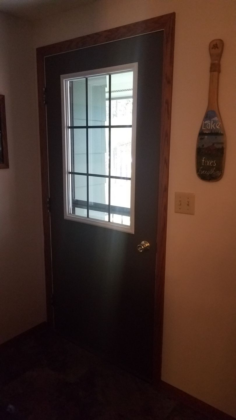 Customer photo review of Grills Between Glass 9 Lite Glass and Frame Kit (Half Lite 24" x 38" Frame Size)