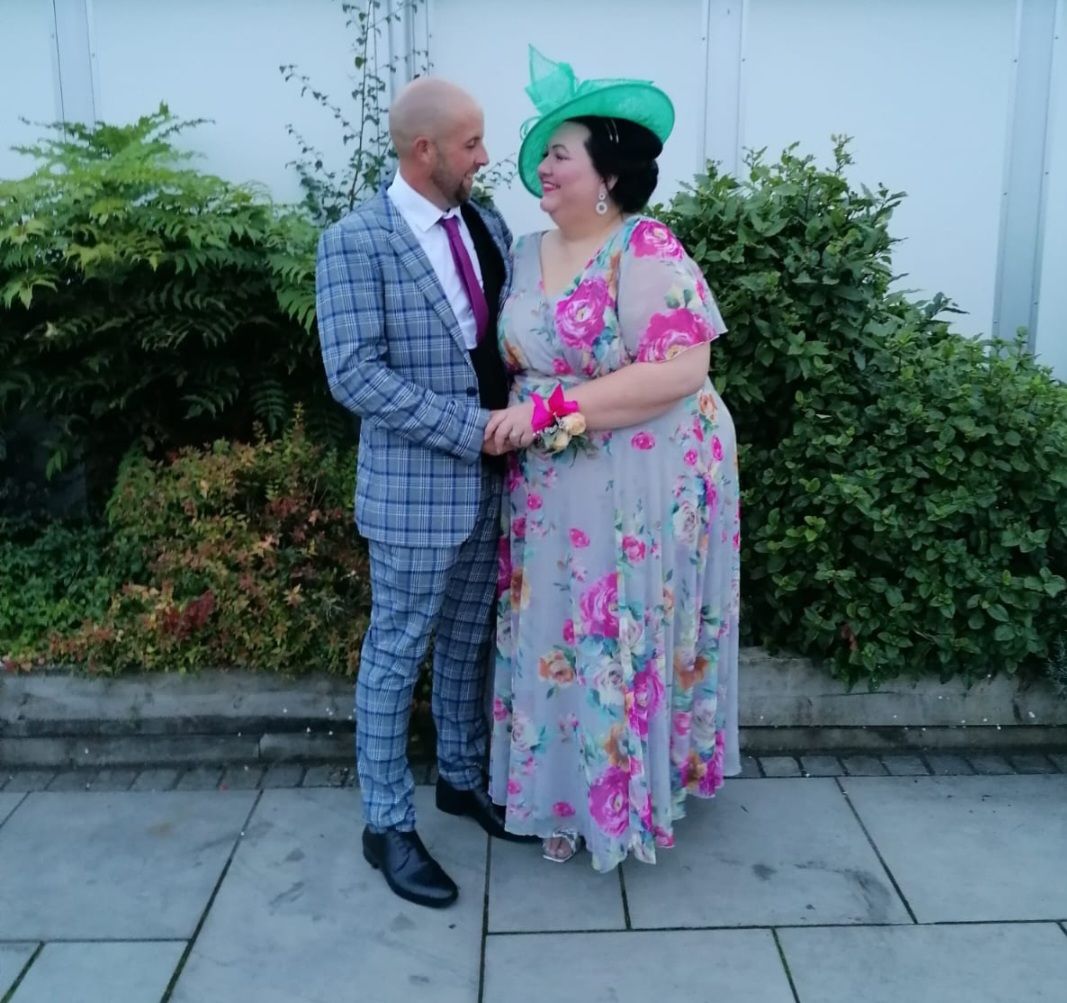 Customer photo review of Isabelle Silver Pink Float Sleeve Maxi Dress