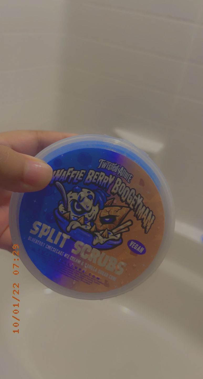 Customer photo review of Waffle Berry Boogeyman Split Scrub