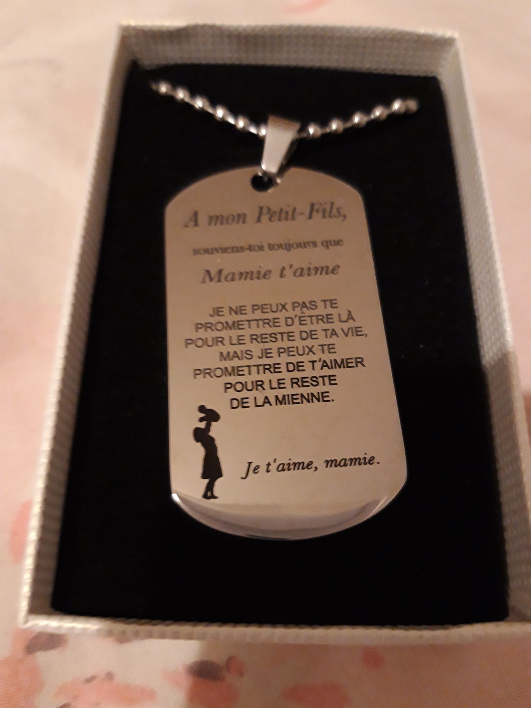 Customer photo review of Le Collier A mon Petit-Fils