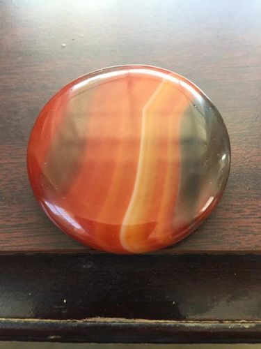 Customer photo review of Red Agate Circle Crystal