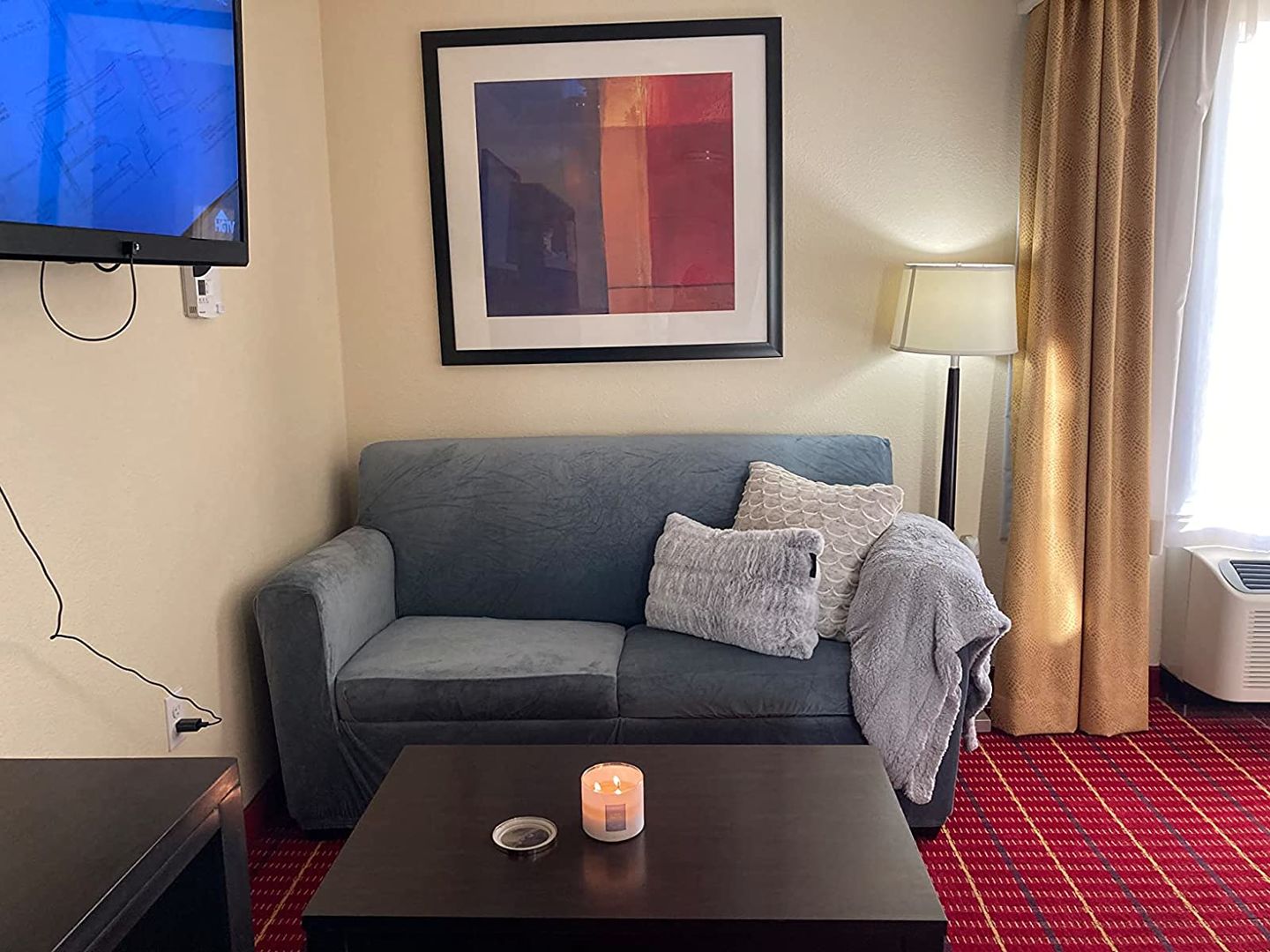 Customer photo review of High Stretch Velvet Plush Sofa Cushion Slipcover