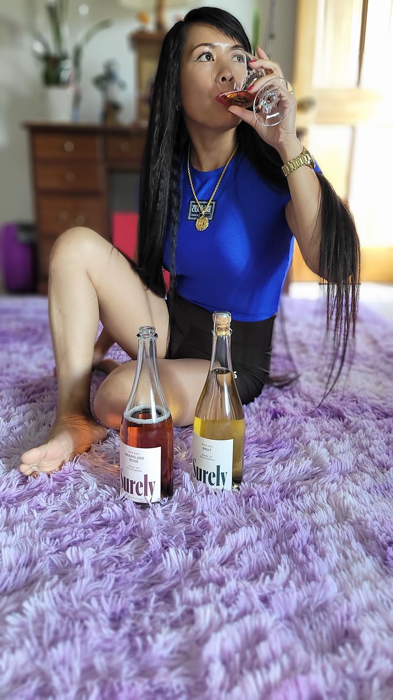 Customer photo review of Non-Alcoholic Sparkling Rosé