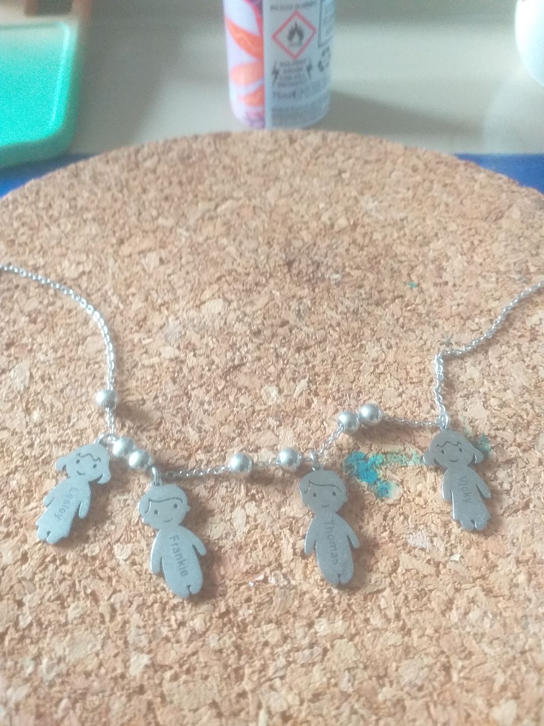 Customer photo review of Personalised My Children Necklace