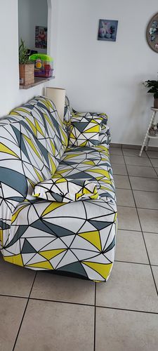 Customer photo review of Géométrie - Housses Extensibles de Fauteuil et Canapé