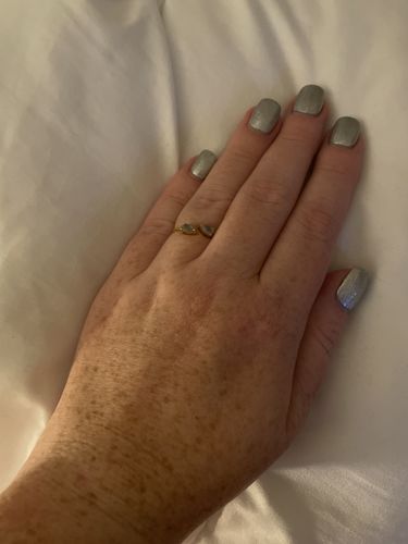 Customer photo review of Labradorite Teardrop Ring (Gold)