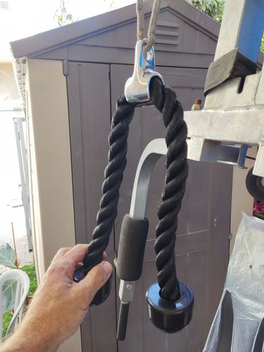 Customer photo review of חבל משיכה למכשיר כושר (אורך 63 ס"מ)