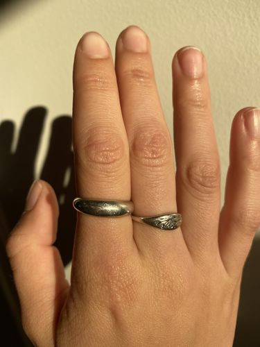 Customer photo review of Flora Ring - Silver