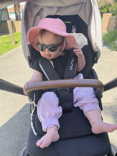 Customer photo review of Corduroy Bucket Hat - Pink