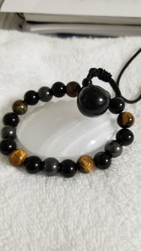 Customer photo review of Triple Stone Protection Bracelet