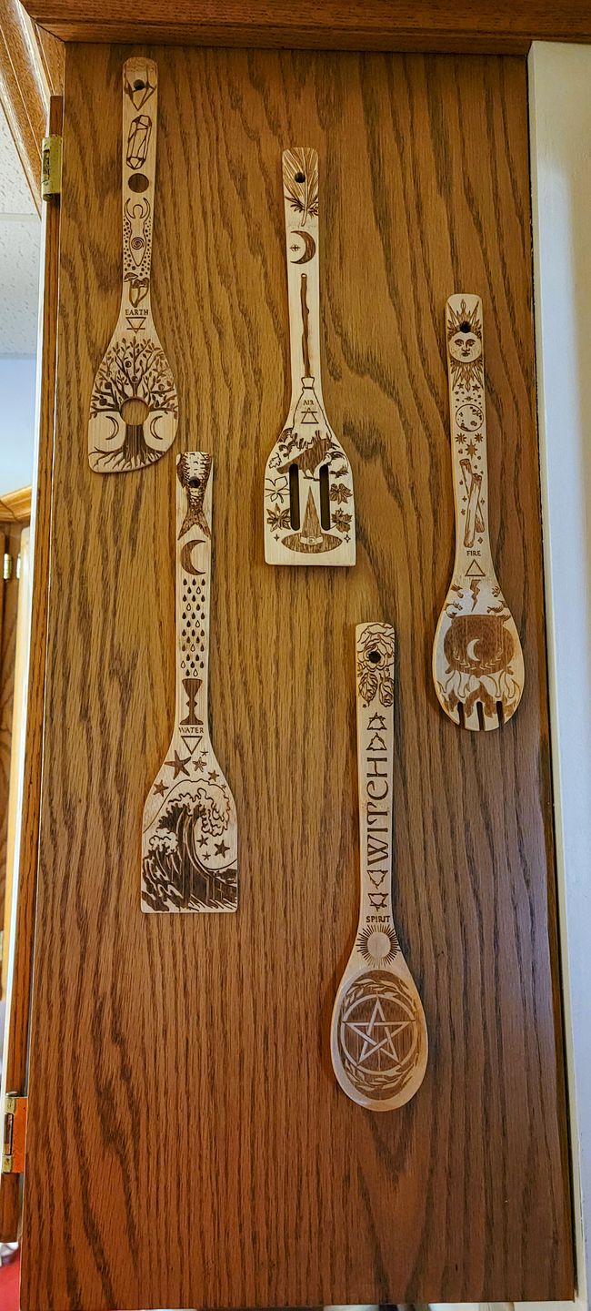 Customer photo review of The 5 Elements Bamboo Large Kitchen Utensils Set