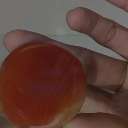 Customer photo review of Red Agate Circle Crystal