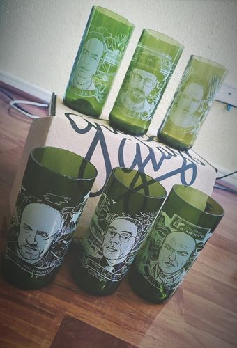 Customer photo review of Breaking Glass Juego de 6 Vasos