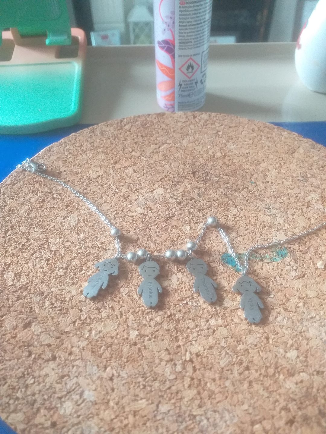 Customer photo review of Personalised My Children Necklace
