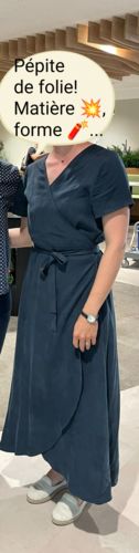 Customer photo review of Robe Pénélope viscose bleu ardoise