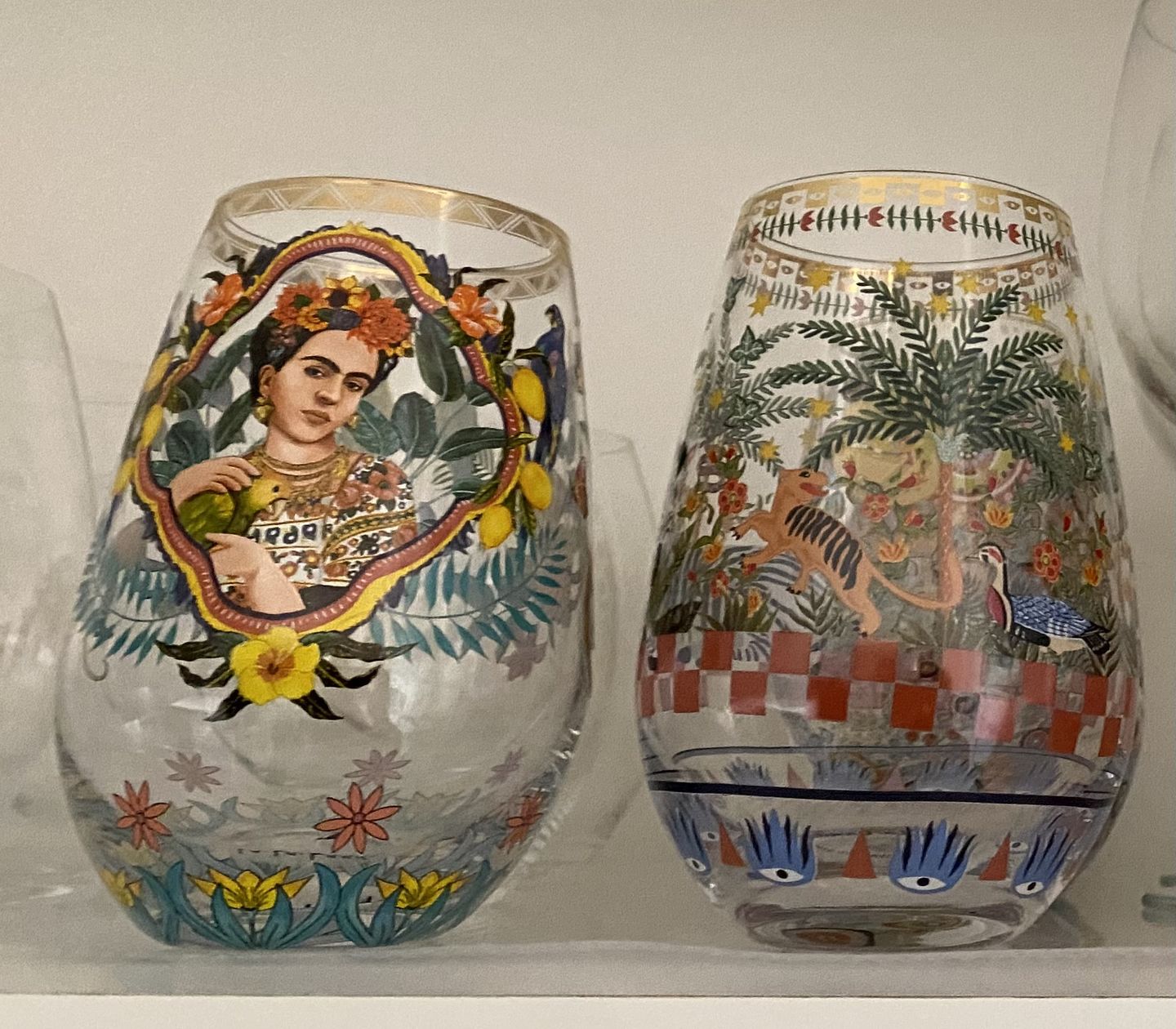 Customer photo review of Glass Tumbler Journey Beyond Reveries (Set of 2 glasses)