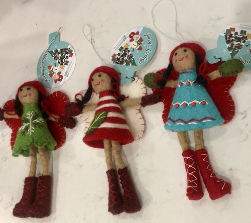 Customer photo review of Felt Greetings Fairy - Red Dress