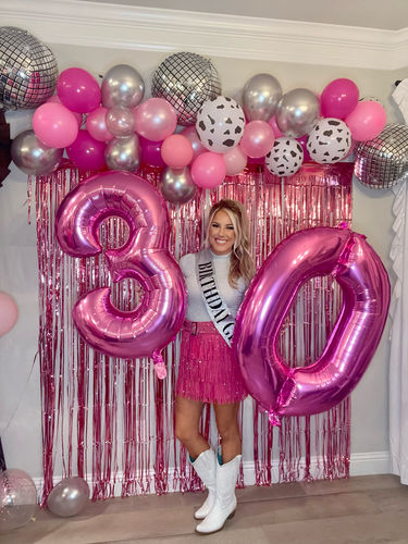 Customer photo review of Pink Fringe Skirt