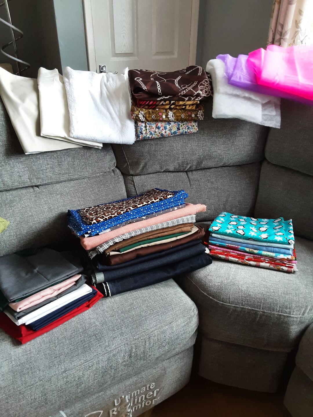 Customer photo review of Mystery Fabric Remnant Box