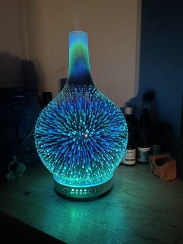 Customer photo review of Oil Aroma Diffuser 3D Glass